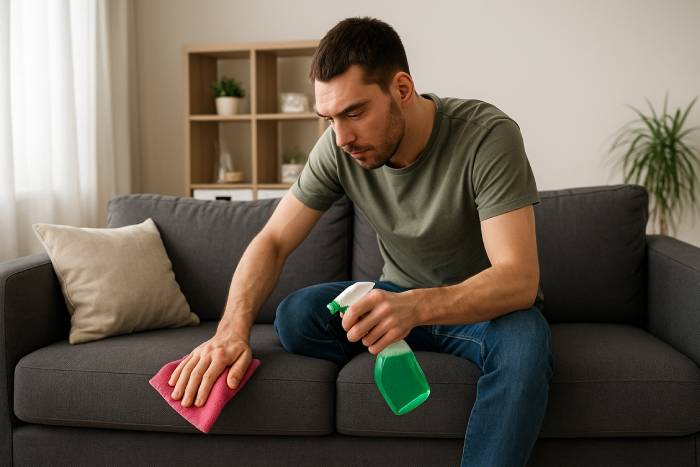 Methods for cleaning furniture at home